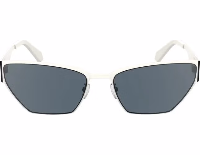 White Metal Women Sunglasses