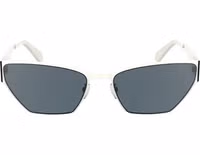 White Metal Women Sunglasses 1