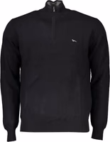 Black Cotton Men Sweater 1