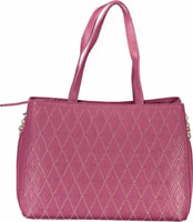 Purple Polyurethane Women's Bag 1