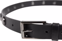 Black Luxury Leather DG Studs Buckle Belt 3