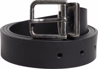Black Classic Leather Metal Buckle Belt 1