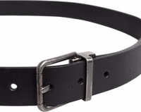 Black Classic Leather Metal Buckle Belt 3