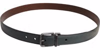 Green Classic Leather Metal Buckle Belt 2