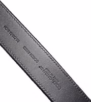 Black Cotton Silver Metal Buckle Belt 4