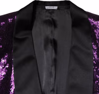 Purple SICILIA Sequin Embellish Coat Jacket 4