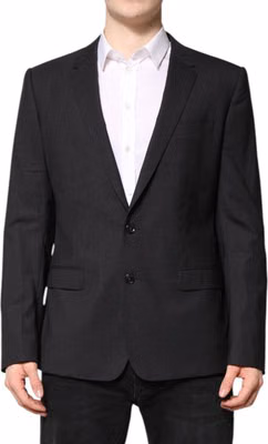 Dark Gray MARTINI Single Breasted Jacket