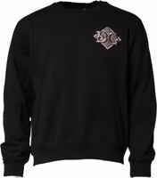 Black Logo Embroidery Sweatshirt Sweater 1