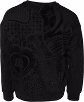 Black Printed Crew Neck Sweatshirt Sweater 2