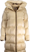 Beige Polyester Women's Quilted Jacket 1
