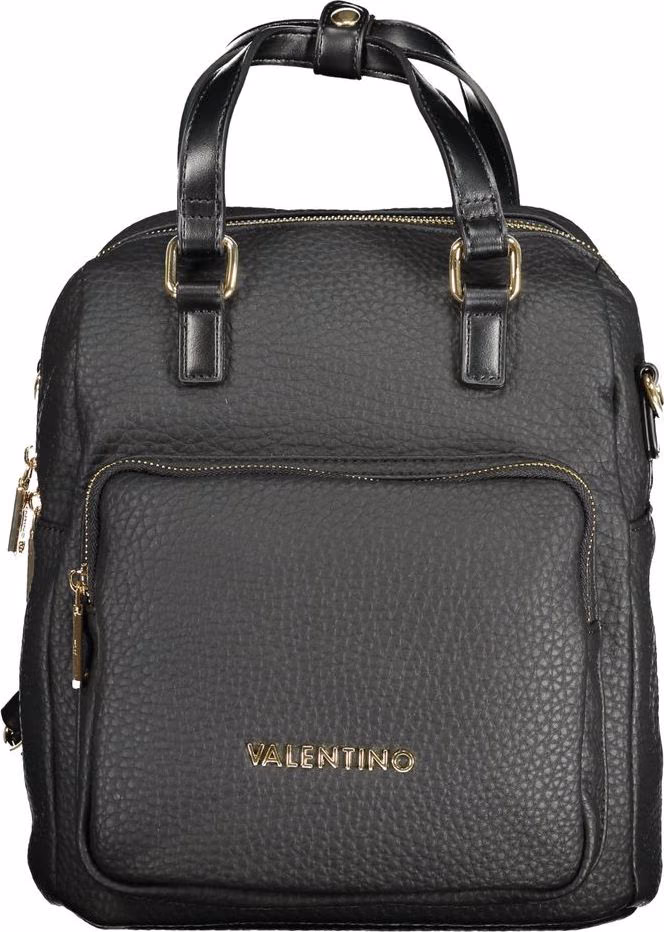 Black Polyurethane Women's Backpack