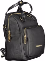 Black Polyurethane Women's Backpack 3