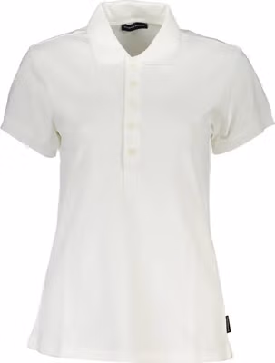 White Cotton Women Polo