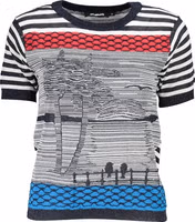 Blu Cotton Women Shirt 1
