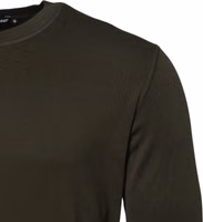 Dark Green Long Sleeves Crew Neck T-shirt 2