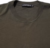 Dark Green Long Sleeves Crew Neck T-shirt 4