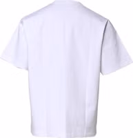White Cotton Short Sleeves Crew Neck T-shirt 2