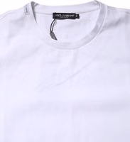 White Cotton Short Sleeves Crew Neck T-shirt 3