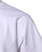 White Cotton Short Sleeves Crew Neck T-shirt 4