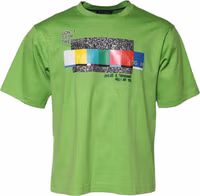 Green Graphic Printed Round Neck T-shirt 2