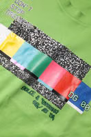 Green Graphic Printed Round Neck T-shirt 4