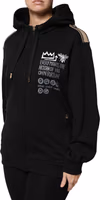 Black Logo Hooded Full Zip Sweatshirt Jacket 2