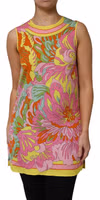 Multicolor Floral Roundneck Sleeveless Top 1