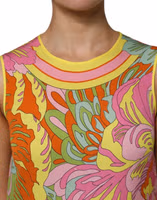 Multicolor Floral Roundneck Sleeveless Top 4