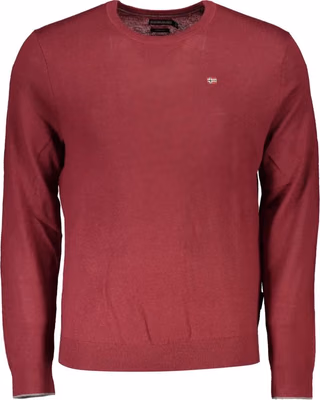 Red Fabric Men Sweater