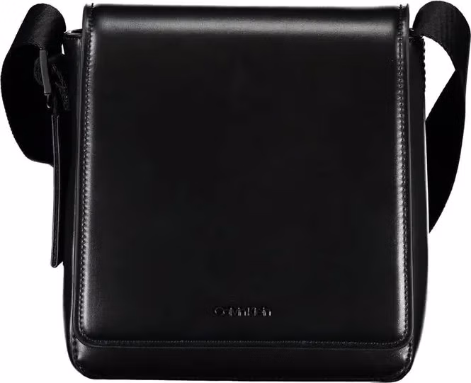 Black Polyester Men Shoulder Bag