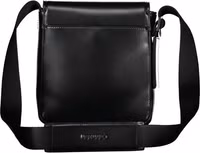 Black Polyester Men Shoulder Bag 2