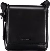 Black Polyester Men Shoulder Bag 3