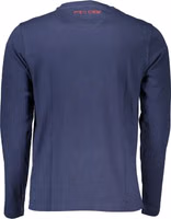 Regal Blue Crew Neck Embroidered Tee 2