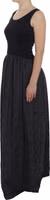 Black Gray Sheath Gown Full Length Dress 2