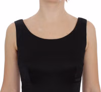 Black Gray Sheath Gown Full Length Dress 5