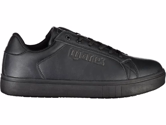 Black Polyurethane Men Sneaker