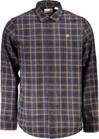 Blue Cotton Men's Shirt 1