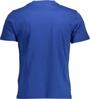 Blue Cotton Men T-Shirt 2