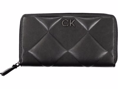 Black Polyester Women Wallet