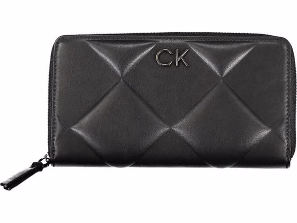 Black Polyester Women Wallet
