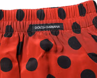Red Silk Polka Dot Boxer Shorts Underwear 2