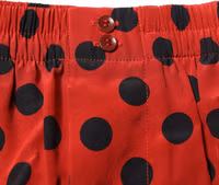 Red Silk Polka Dot Boxer Shorts Underwear 3