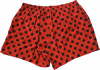 Red Silk Polka Dot Boxer Shorts Underwear 4