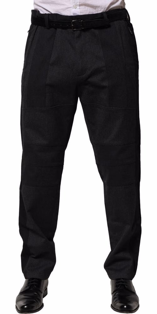 Black Cotton Dress Slim Formal Pants