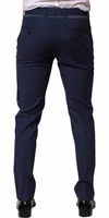 Dark Blue Wool Dress Formal Pants 3