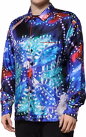 Multicolor Printed Silk Lounge Casual Shirt 2