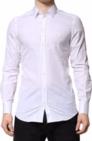 White GOLD Crown Cotton Dress Formal Shirt 1