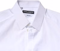 White GOLD Crown Cotton Dress Formal Shirt 4
