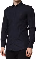 Dark Blue MARTINI Cotton Dress Formal Shirt 2