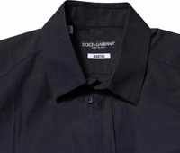 Dark Blue MARTINI Cotton Dress Formal Shirt 4